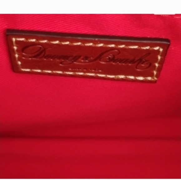 Dooney & Bourke Green Leather Satchel with Brown Accents - Picture 10 of 10